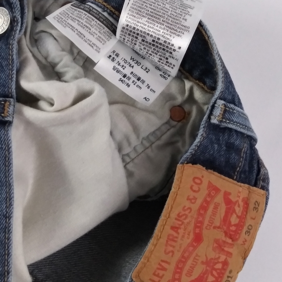 Levi's 501 blue jean shorts men size 30 - Picture 5 of 6